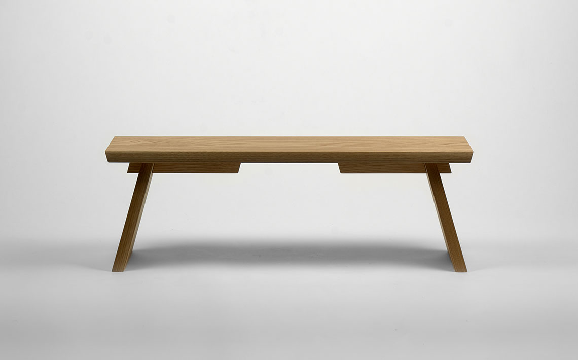 LHASA small table by DAIKUKAI - natural finish - japanese traditional design in chestnut wood